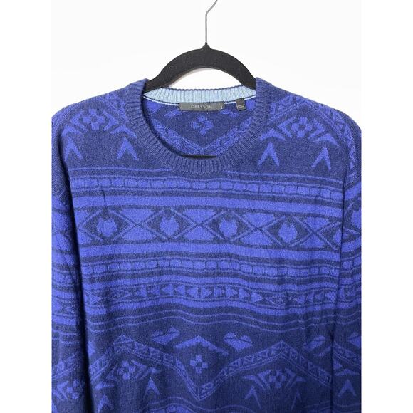 Greyson Spirit Chaser Koko Large 100% Cashmere Men Blue - Picture 1 of 6